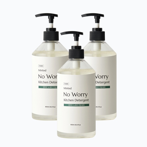 노워리 주방 세제 600ml 3개
