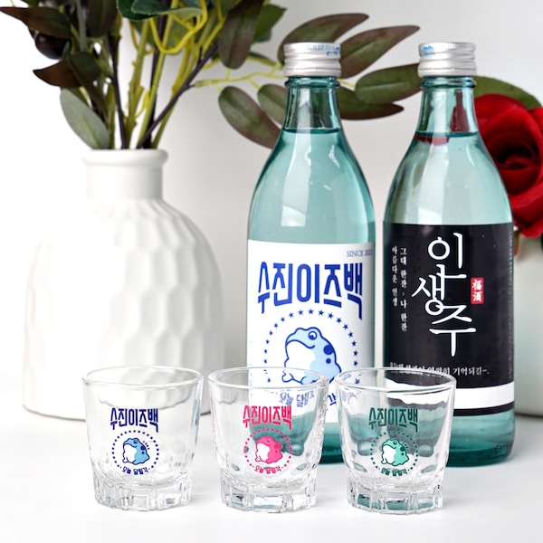 커스텀 각인 인생술잔 소주잔 예쁜 특이한 참이슬 꽃피는 벚꽃 꽃길잔 집들이선물