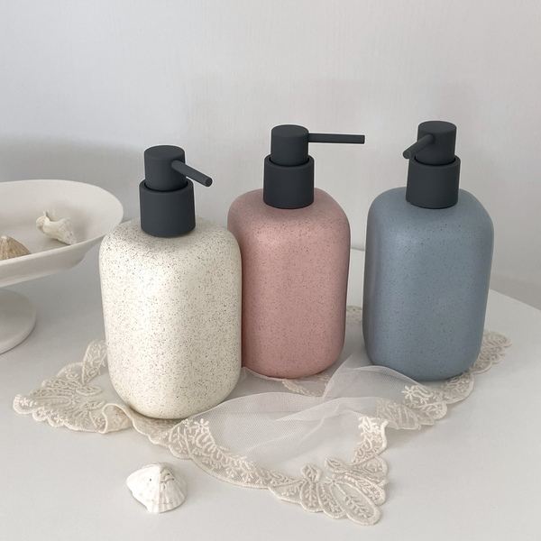 세라믹디스펜서 샴푸 바디워시 주방세제 핸드워시 용기 500ml