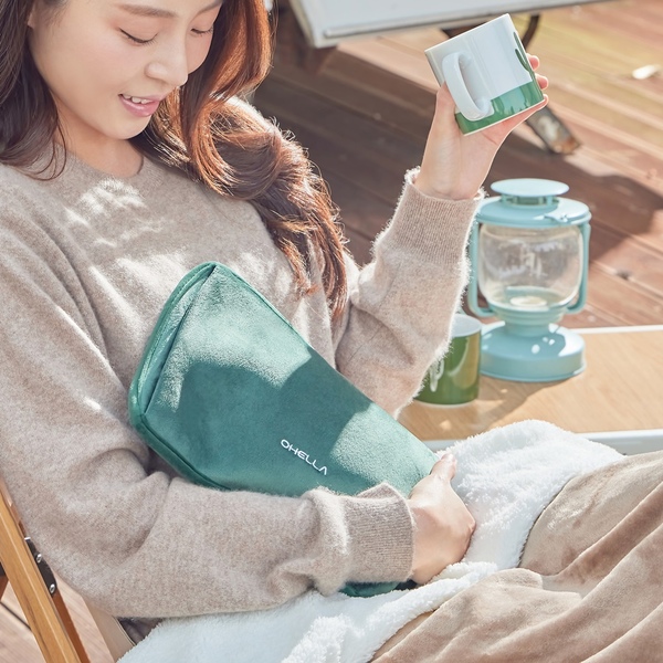 오엘라 충전식 보온 물주머니 온열 배찜질 찜질팩 핫팩 허리포켓
