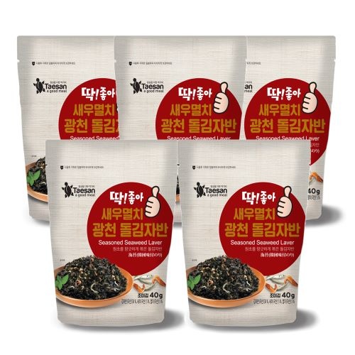 딱좋아새우멸치광천돌김자반 40g*10봉