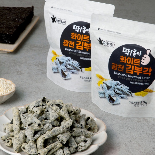 딱좋아 화이트 광천김부각 25g*10봉