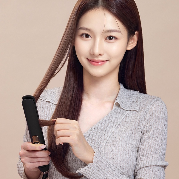 뜯김없는 티타늄 코팅 웨이브 헤어 매직기 데일리 고데기