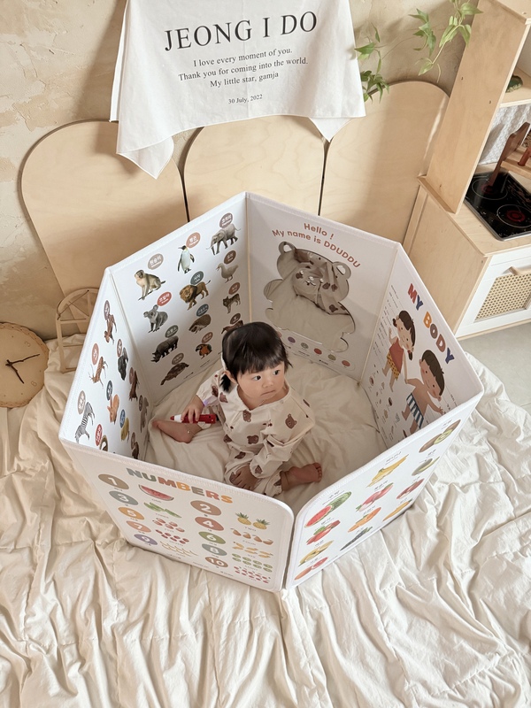 터미타임 아기병풍 거울포함 세이펜호환 유아포스터 완제품