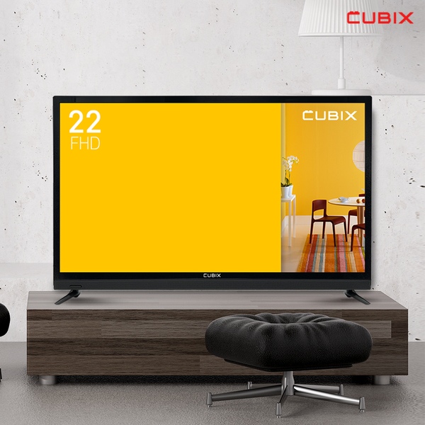 큐빅스 56cm(22인치) FHD LED TV 모니터 겸용 캠핑 CBXTV220HD