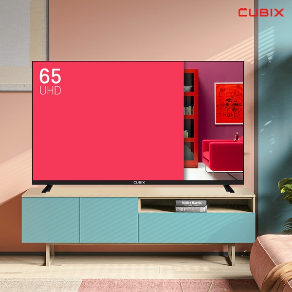 큐빅스 165cm(65인치) UHD 4K TV LED 에너지효율 1등급 대기업패널