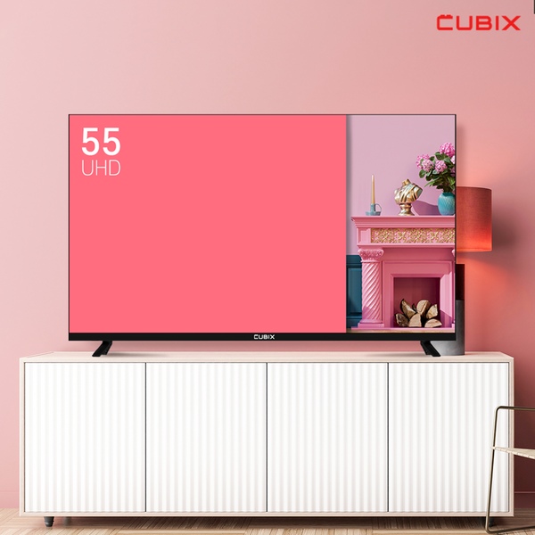 큐빅스 139cm(55인치) UHD 4K TV LED 에너지효율 1등급 대기업패널