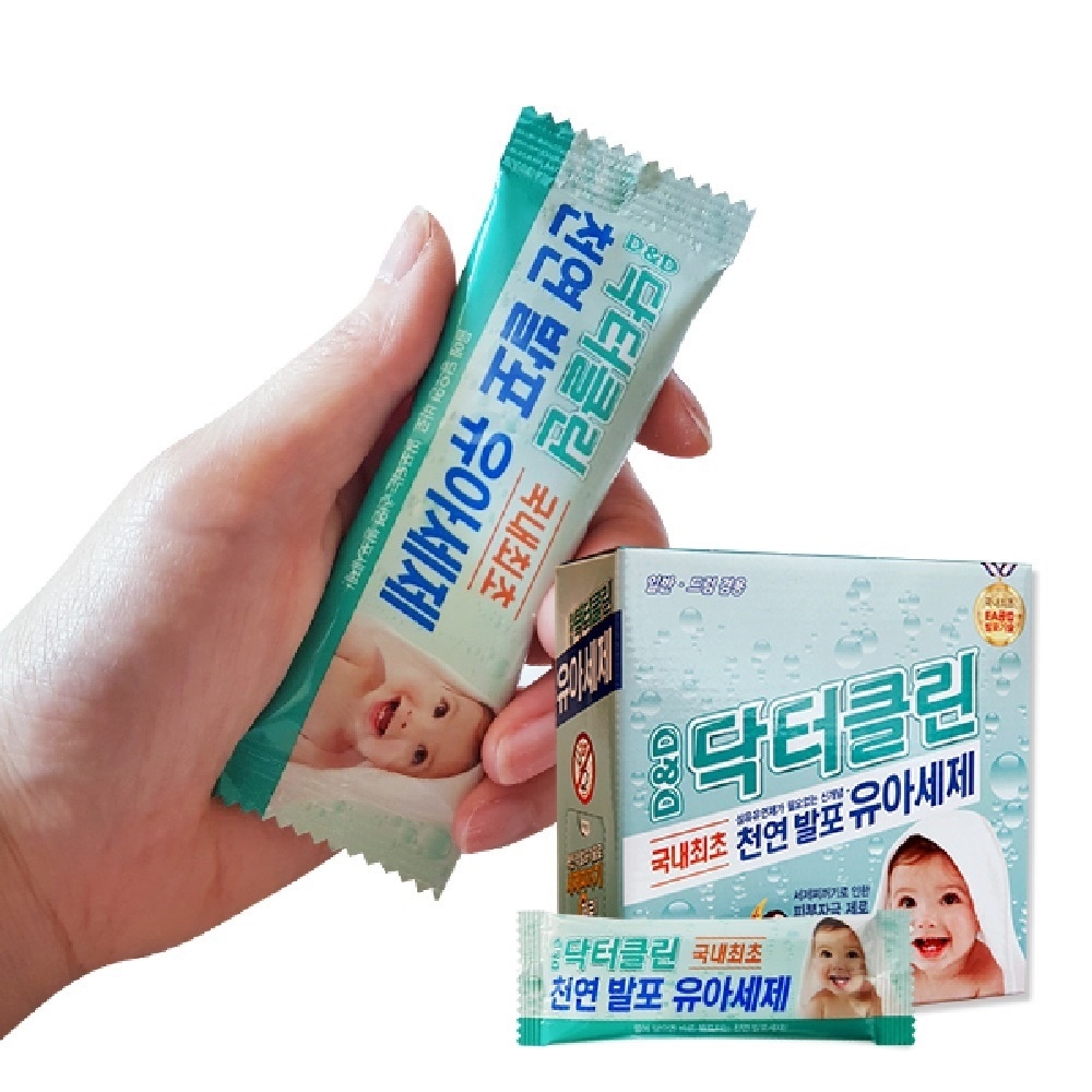 오늘의집 닥터클린 천연발포 유아세제 스틱 33개입 660g