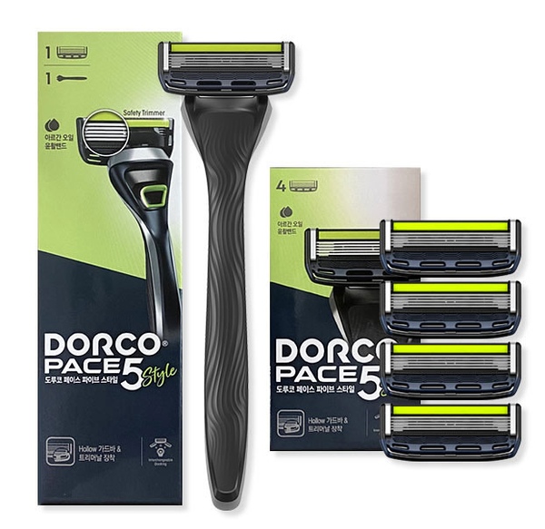 5중날 베이직 스타터킷 면도기+면도날 총5입