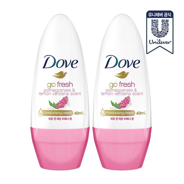 도브 데오드란트 롤온 석류 앤 레몬버베나 40ml 2개