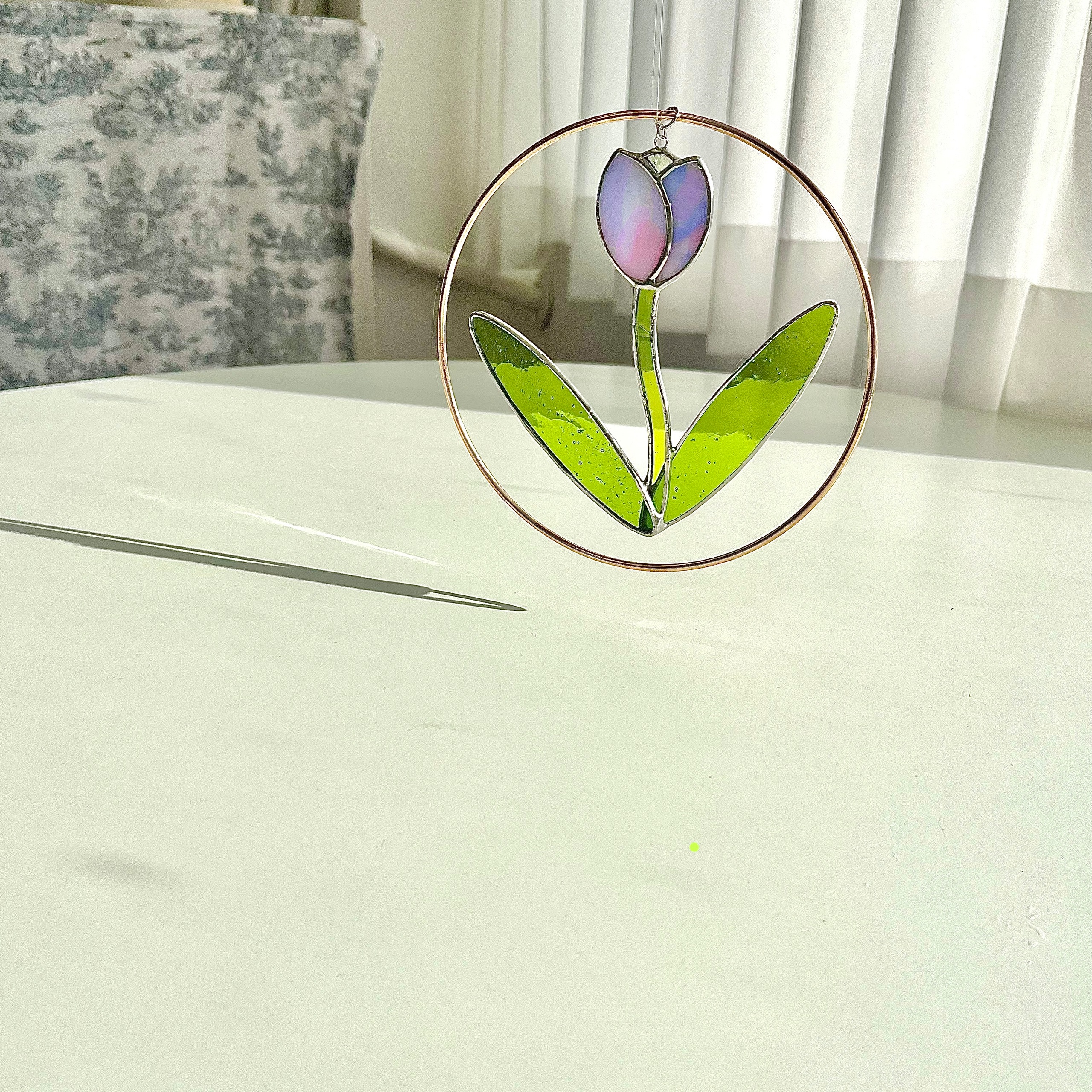 Tulip 튤립 l 스테인드글라스 썬캐쳐 2colors 가격 추이 코랄 케이 Tulip 튤립 l 스테인드글라스 썬캐쳐 2colors - 최저가 54,000원