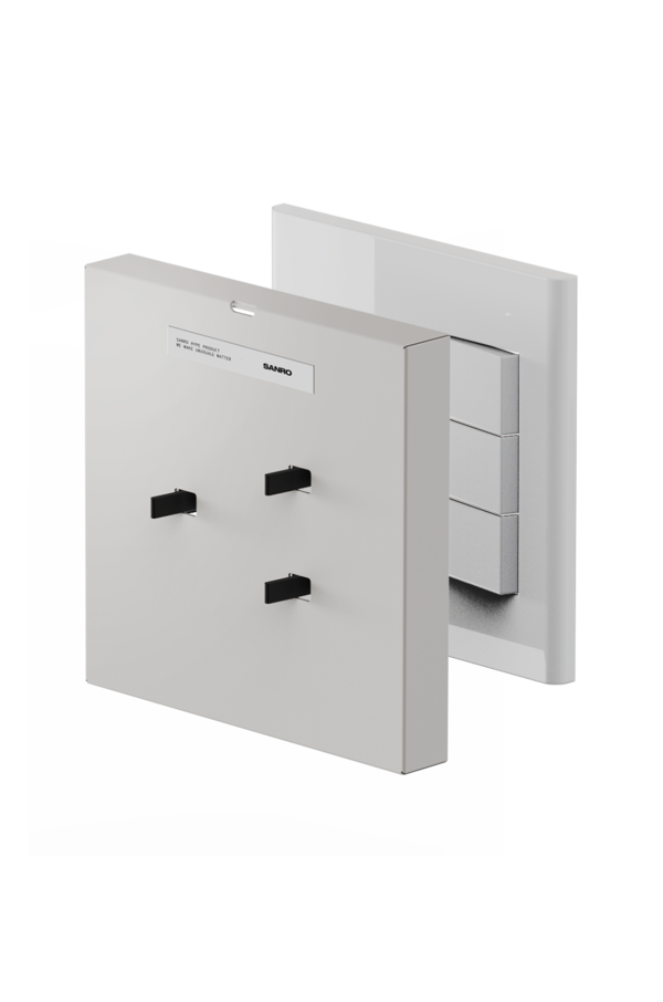3분만에 설치하는 와이드형 인더스트리얼 무광 3구 스위치 커버(크림)