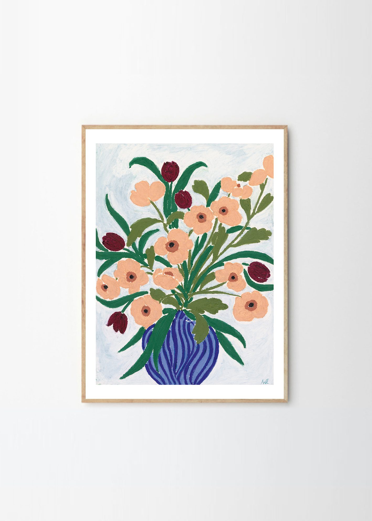 애니 세실리에 이버센 Anine Cecilie Iversen - Cerulean 꽃그림