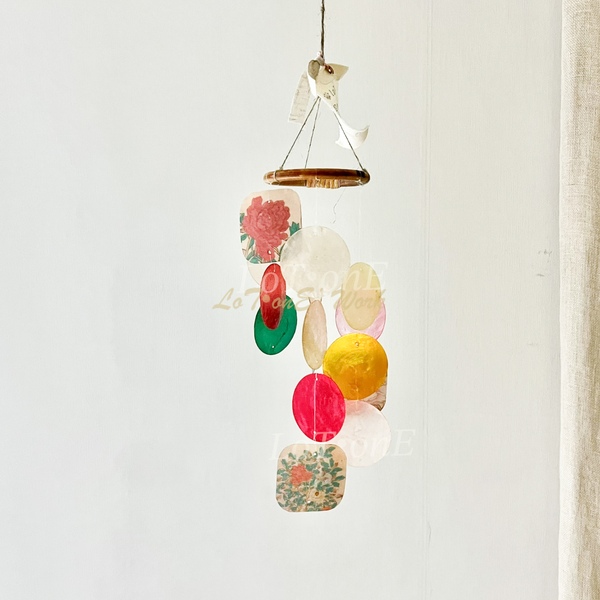 복들어오는 민화 모란도 아트 자개모빌 만들기키트 DIY (소)