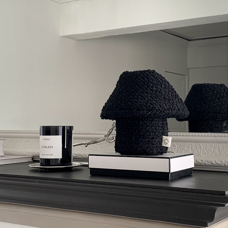 머쉬룸 수납함 Tweed Black Mushroom (Basic/Giant) 가격 추이 시즈닝 오브제 머쉬룸 수납함 Tweed Black Mushroom (Basic/Giant) - 최저가 47,000원