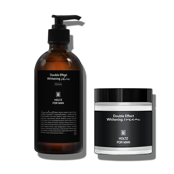 남성 남자 미백 스킨 토너 300ml 미백 화이트닝 크림 100g 2종 세트 기미 화장품