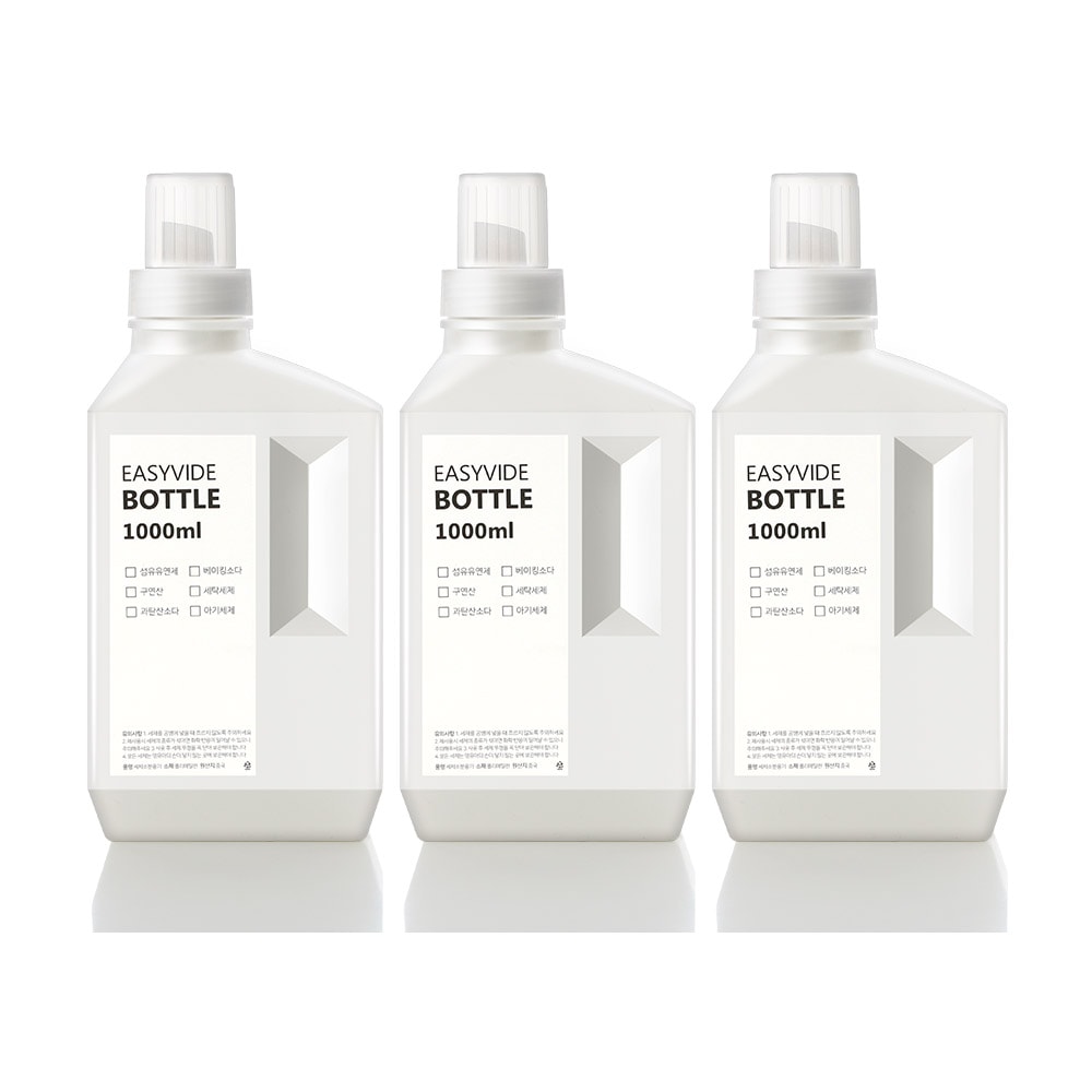 꿈꾸는키친 이지바이드 세제통 1000ml 3p+라벨스티커 증정