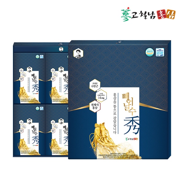 프리미엄 전체식 홍삼진액 빼어날 수 50ml x 30포