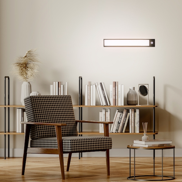 더 블랙 슬림 LED 무선 자동 센서등 무드등, 4sizes