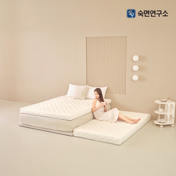 베이직 탄탄한 매트리스 10cm 원룸 침대 바닥 단단한 토퍼 수면매트 (MS/SS/Q)