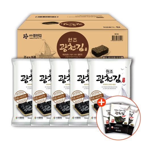 원조광천김 전장김 16 봉+구 운 파 래 김 3봉