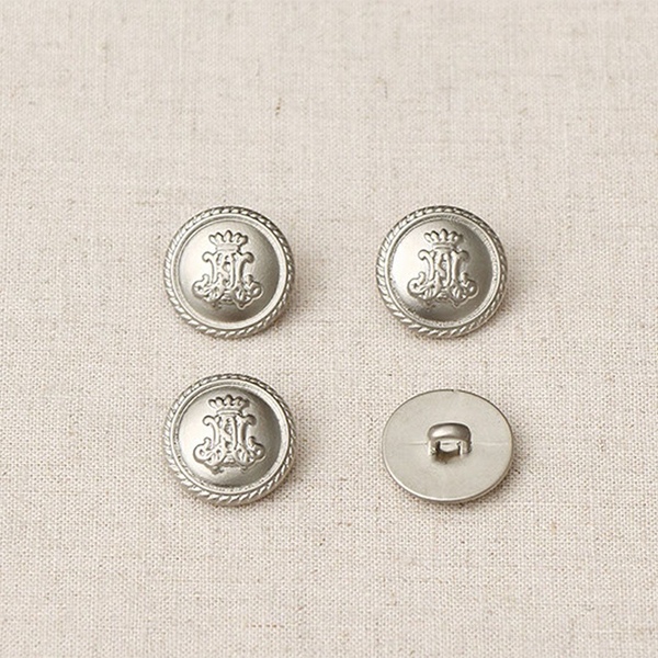 에이포 실버 단추 18mm 자켓 코트 옷 여밈