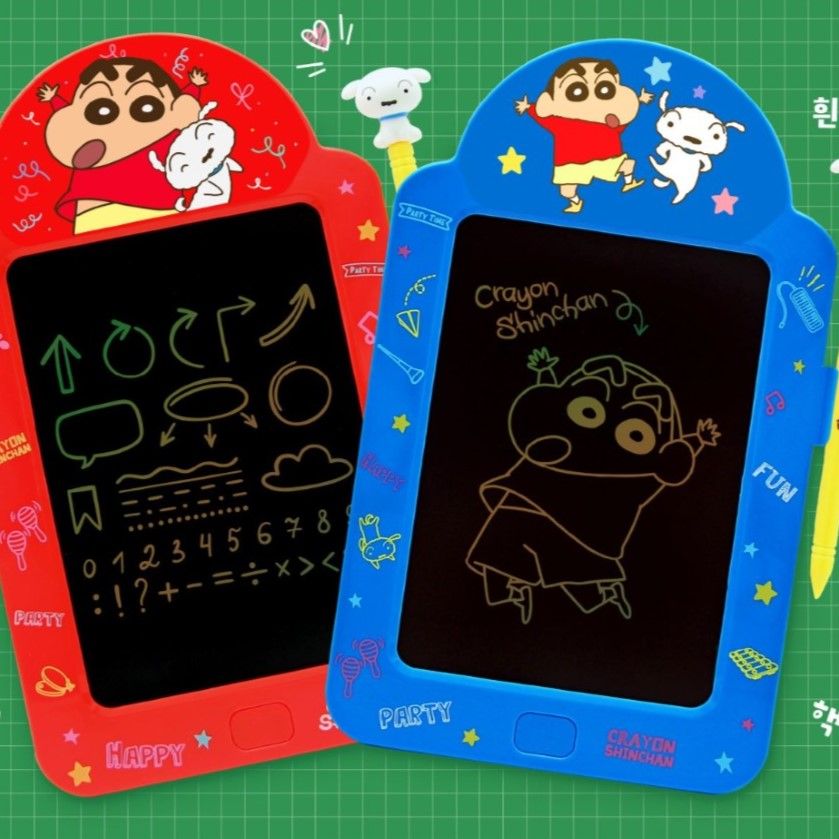 짱구는못말려 짱구 LCD 드로잉 패드 원터치 미니 간편 색상 랜덤 흰둥이 그림 장난감 어린이날 선물