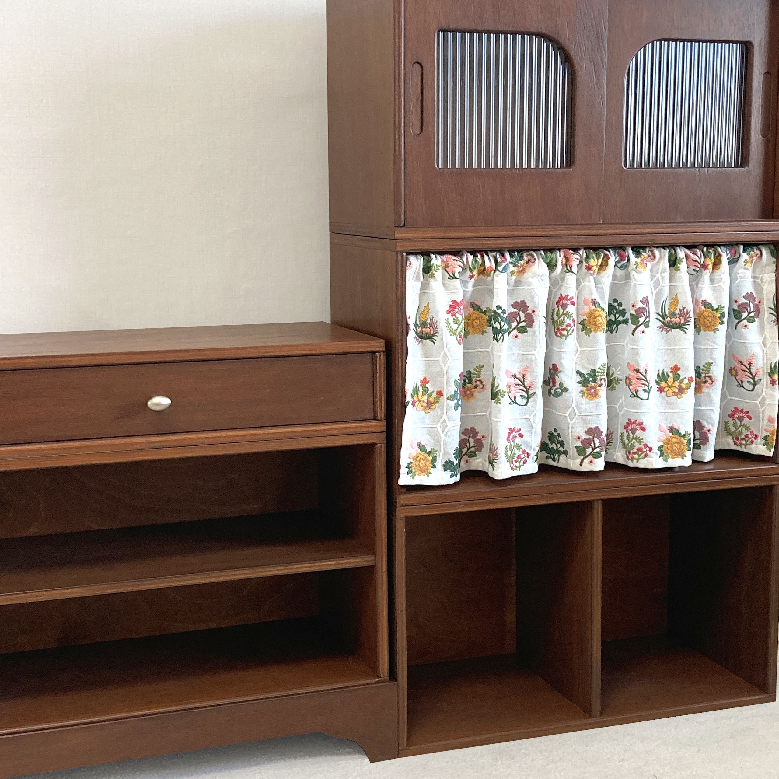 오늘의집 모듈 다용도 수납장, Module Cabinet (커텐선택가능)
