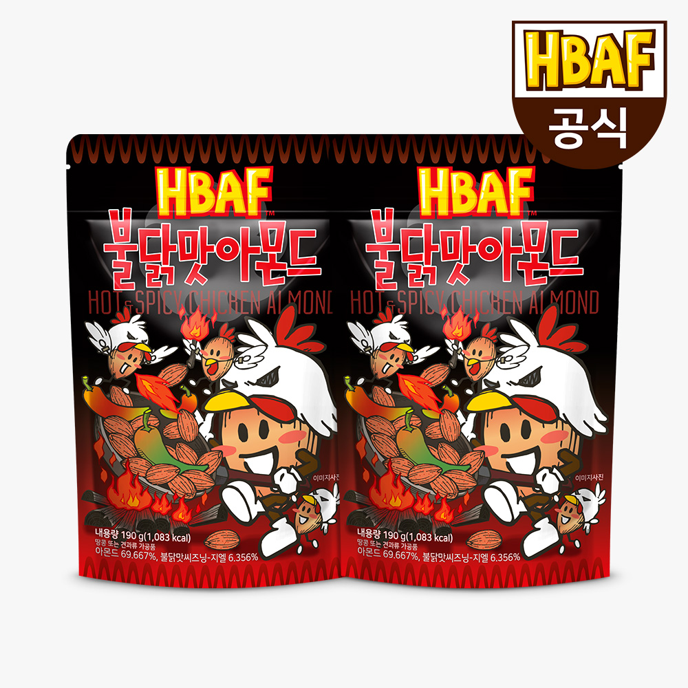 바프 불닭맛 아몬드 190g 2봉