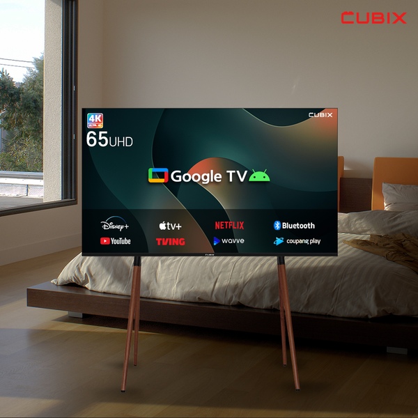 이젤큐빅스 165cm(65인치) 구글 스마트 4K UHD TV 안드로이드 에너지1등급