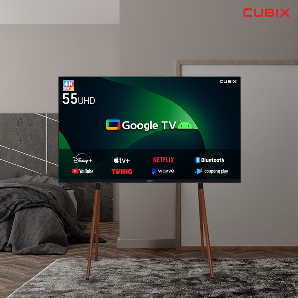 이젤큐빅스 139cm(55인치) 구글 스마트 4K UHD TV 안드로이드 에너지1등급