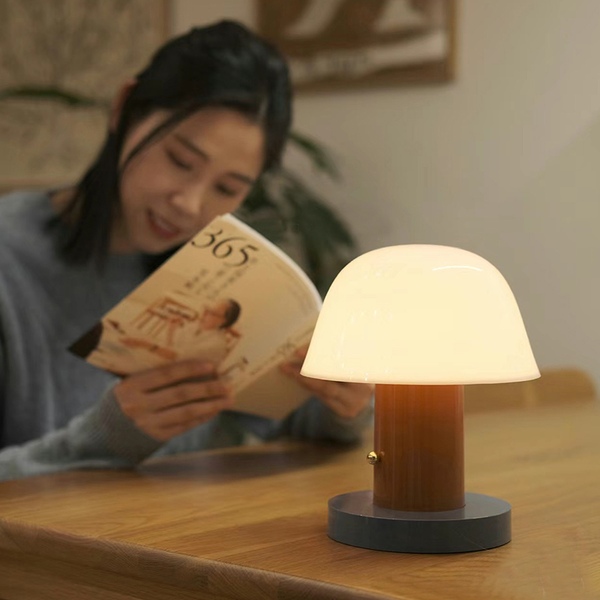 LED 테이블램프 충전식 무드등 버섯등 단스탠드 인테리어 조명 2colors