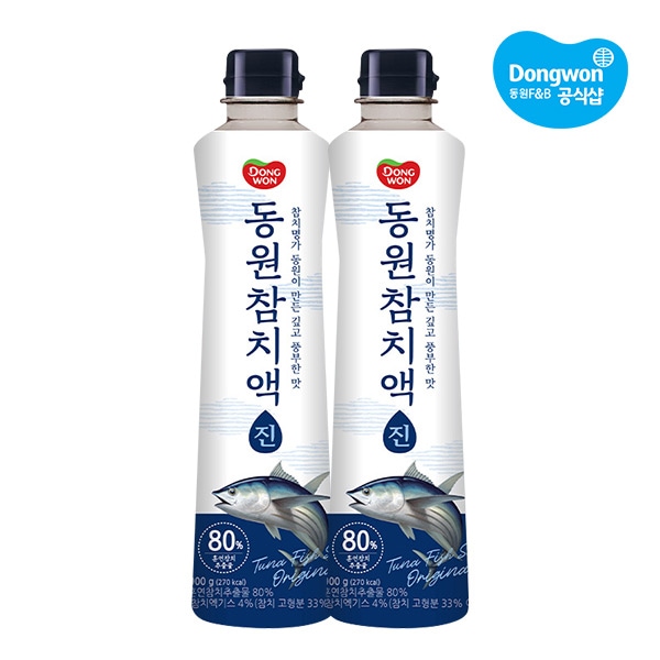 오늘의집 동원 참치액 900g 2종 2개 (진/순)