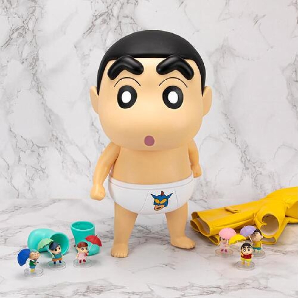 오늘의집 짱구는못말려 짱구 대형 피규어 42cm 커스텀 스티커 포함 정품굿즈