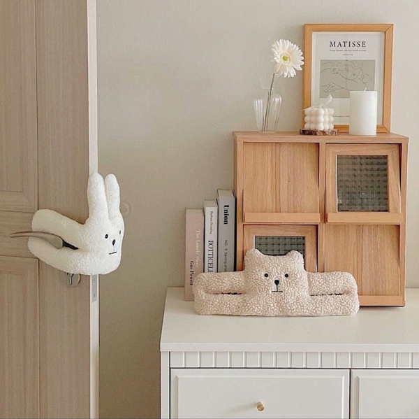 아이 아기 방문 도어 스토퍼 인형 문닫힘방지 쿠션 손 손가락 끼임 문쾅 문콕 방지 찍힘