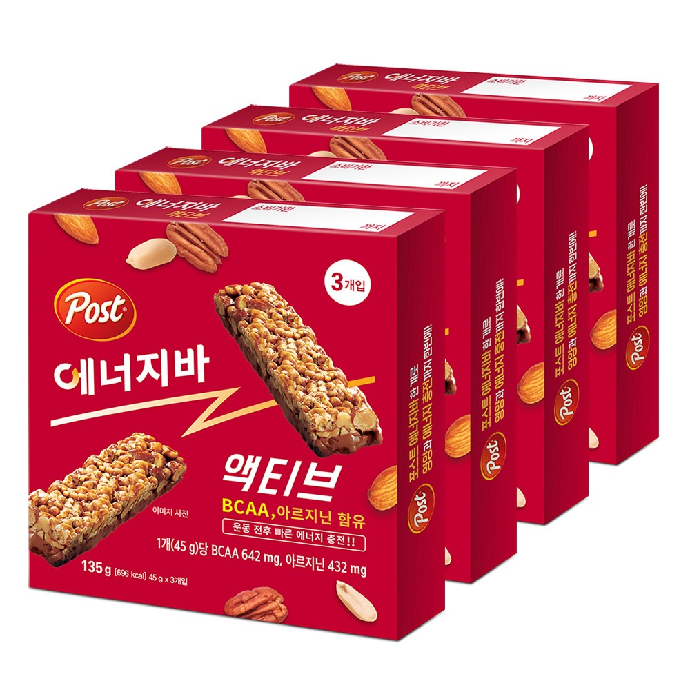 동서식품 에너지바액티브 135g*4개 총12입