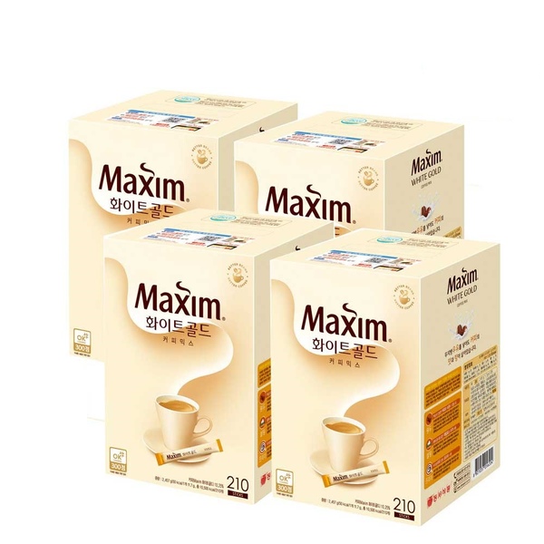 맥심 화이트골드 210T*4개 총 840T
