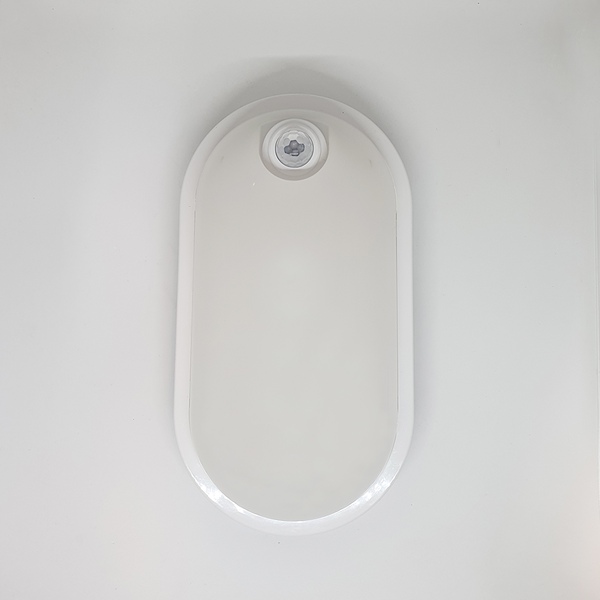 LED 방수 타원형 현관 센서등 20W 화장실 계단 복도 베란다 외벽 욕실