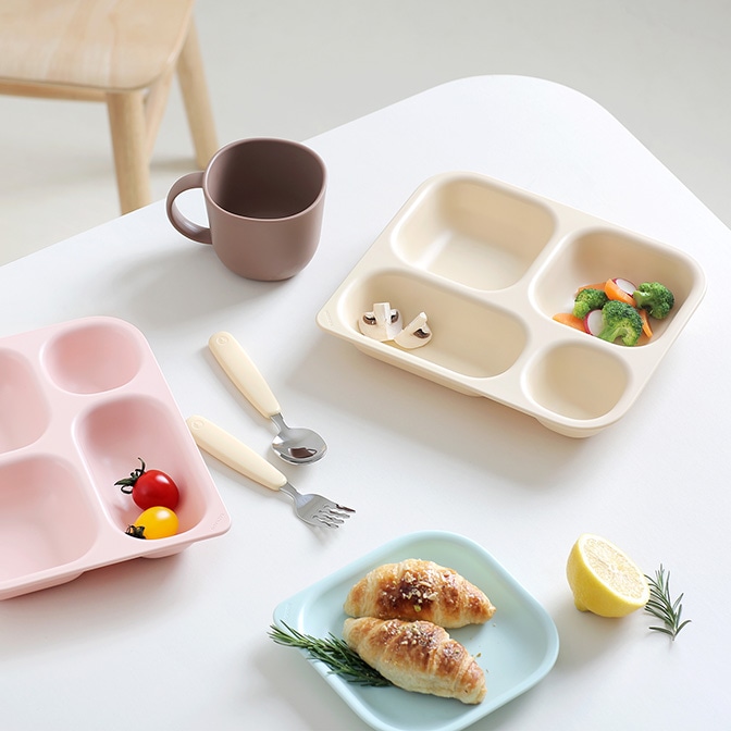 오늘의집 탁가온 네모 에코젠 4구 식판 5colors