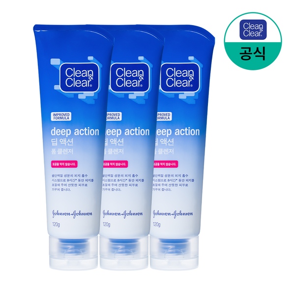 딥 액션 폼클렌저 120gx3
