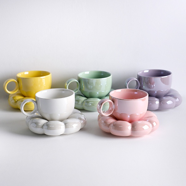 버블팝 도자기 커피잔 세트 200ml 5color 택1