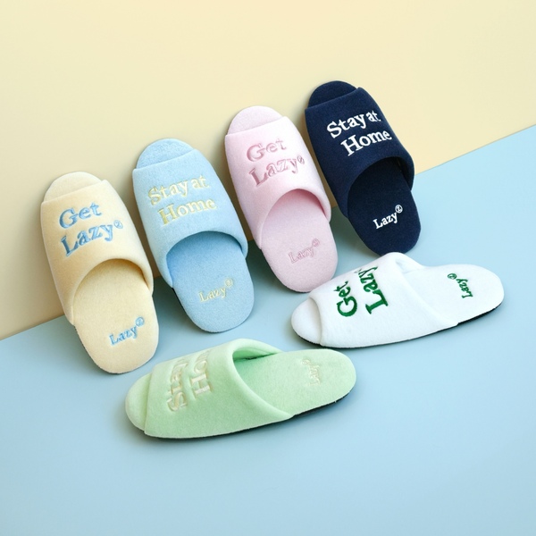 층간소음방지 집들이 테리 오픈형 룸슈즈 스테이 오픈토 룸슈즈 실내화 슬리퍼 5Colors