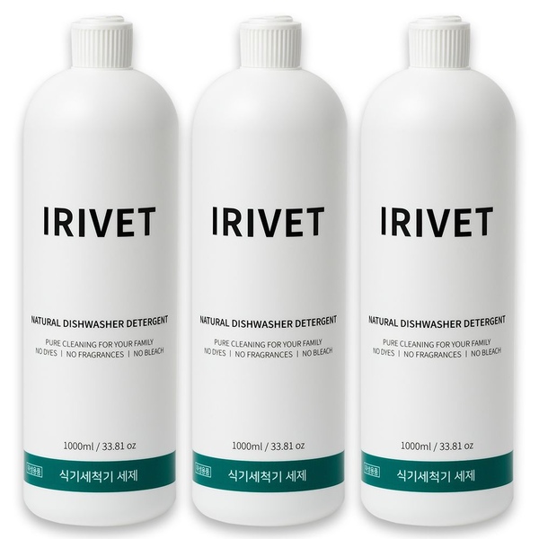 내츄럴 식기세척기 세제 대용량 1000ml 3개 전성분 EWG 그린등급