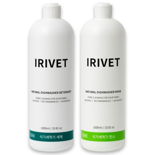 내츄럴 식기세척기 세제 1000ml 1개 +린스 1000ml 1개/ EWG 그린등급