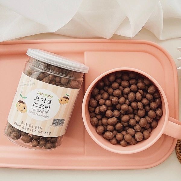 요거트 초코빈 밀크블랙 고단백 유기농볶음콩 간식 200g 패트포장