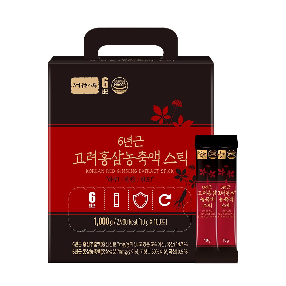 6년근 고려홍삼 농축액스틱 1박스 100포 홍삼스틱 가격 추이 정원삼 6년근 고려홍삼 농축액스틱 1박스 100포 홍삼스틱 - 최저가 45,900원
