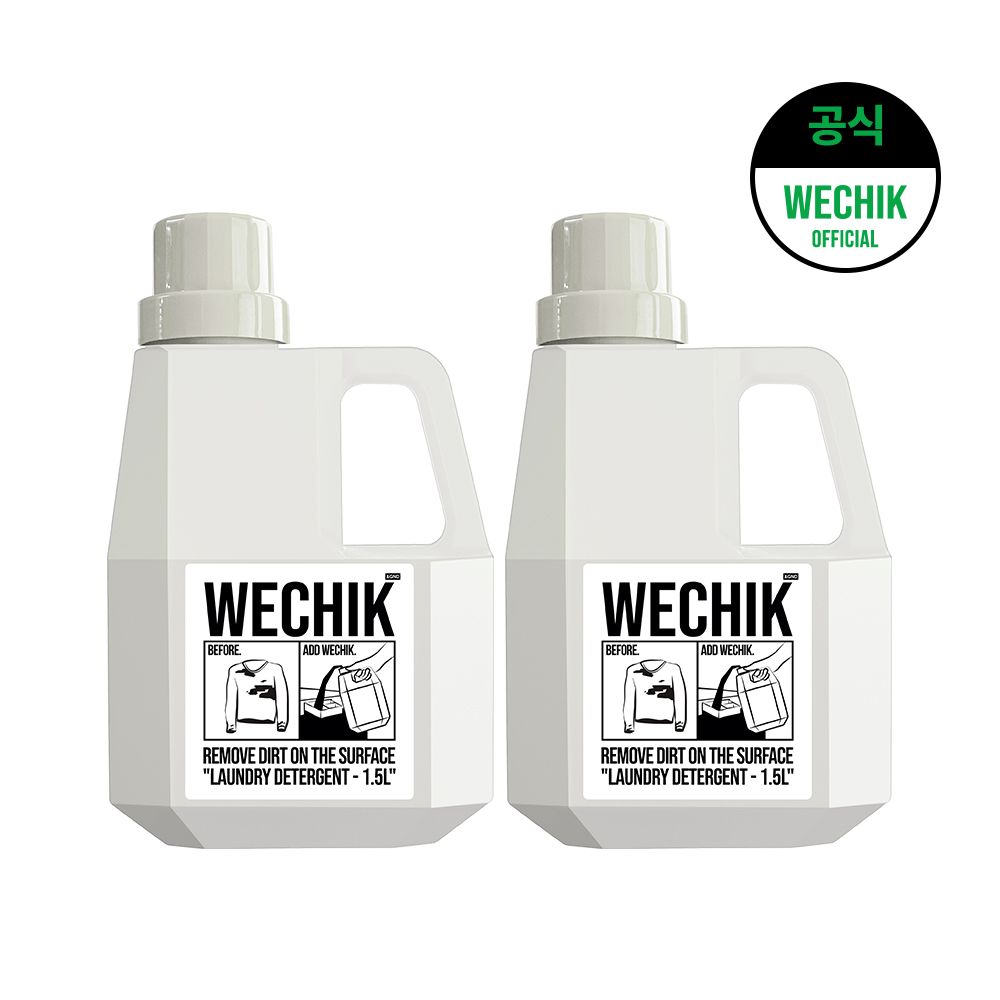 위칙 9중효소 EM Plus 세탁세제 1.5L 2개