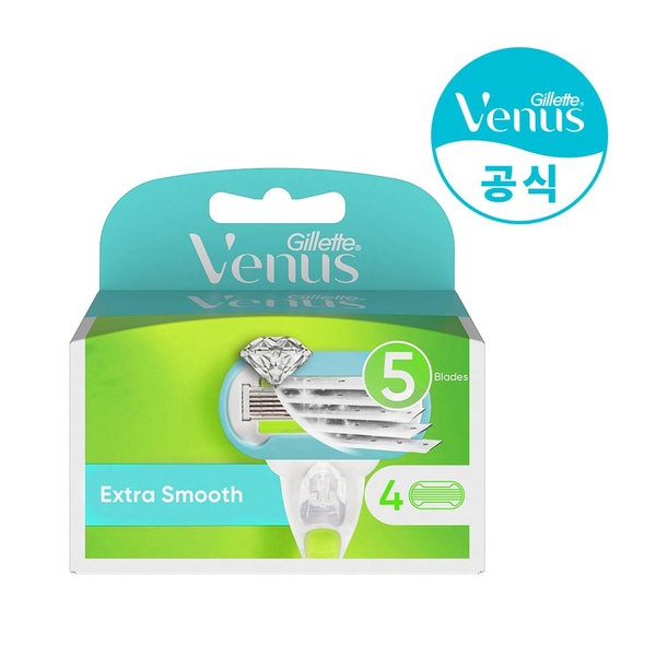 비너스 엑스트라 스무스 면도날 4개입
