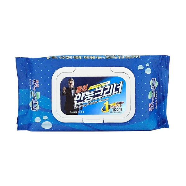 만능크리너 캡형 100매 / 찌든때 기름때 청소물티슈