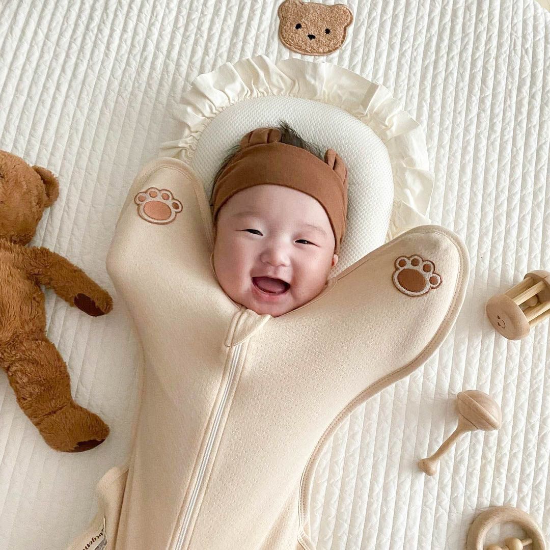 베베곰 메쉬 속싸개 스와들업